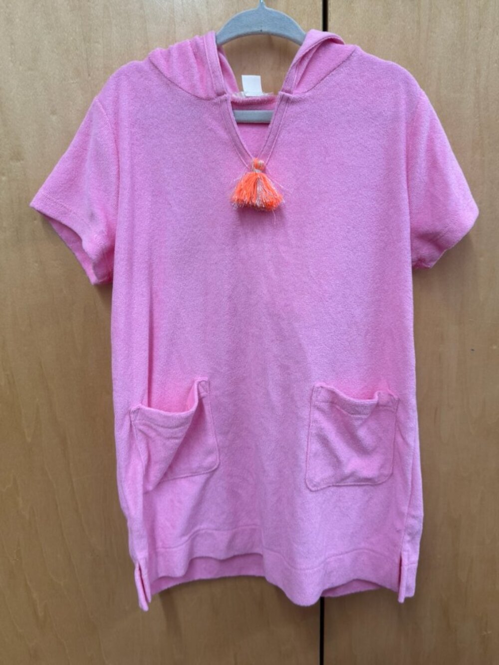 Crewcuts Pullover Pink Cover Up with Hood Size 6